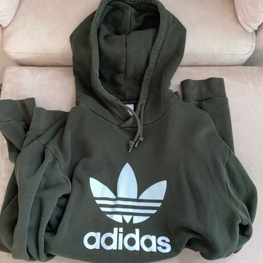 Adidas green hoodie